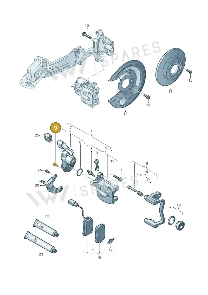N01470111 — Volkswagen Passat CC (2008-2012) diagram 460615650, position 9