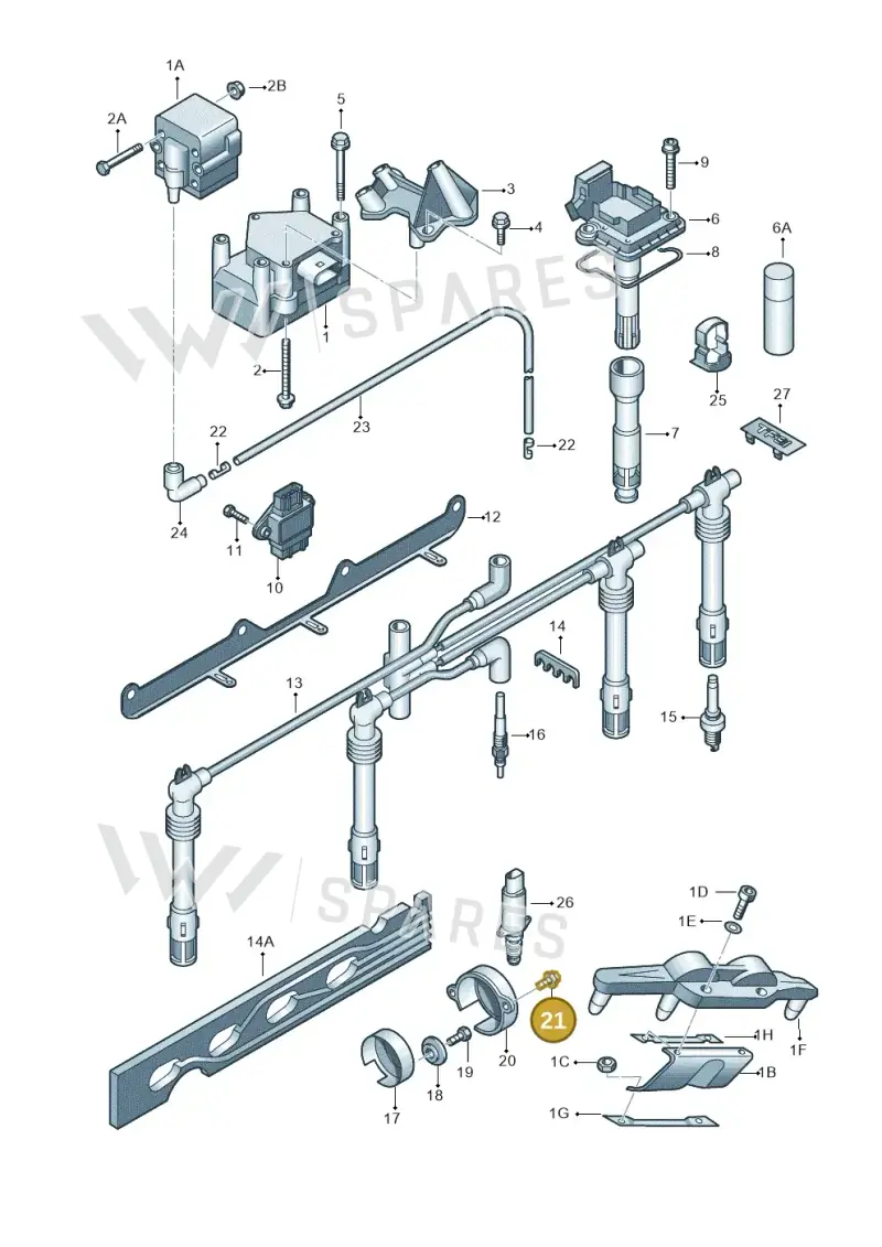 N01470111 — Volkswagen Transp. caravelle (2009-2011) diagram 649905000, position 21