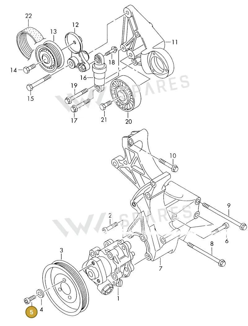 N0147068 — Volkswagen LT, LT 4X4 (2003-2006) diagram 176145800, position 5