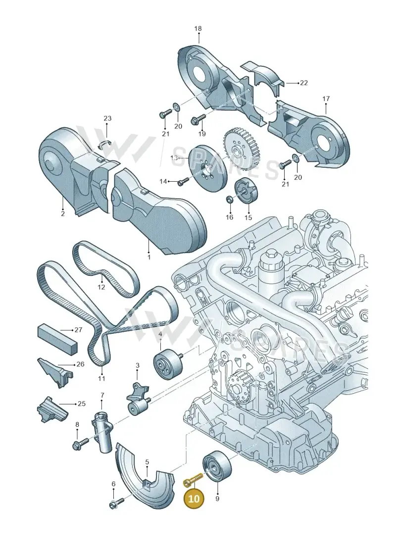 N0147236 — Volkswagen PASSAT/4MOTION/W8 (2002-2005) diagram 260109860, position 10
