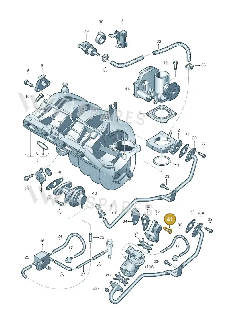 N0147263 — Volkswagen LUPO/3L TDI (2003-2005) diagram 194133110, position 41