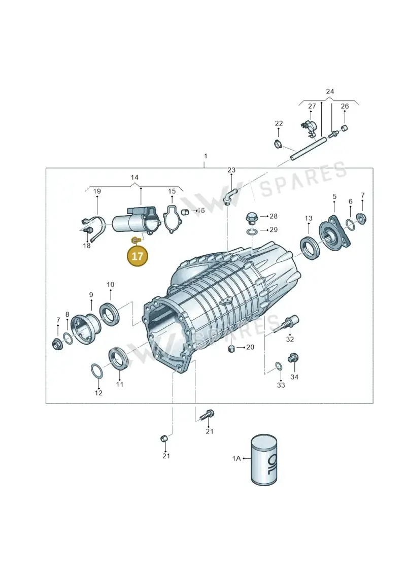 N0147263 — Volkswagen Touareg (2003-2005) diagram 274341150, position 17