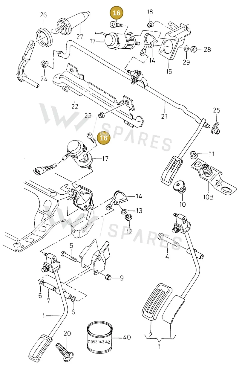 N0147404 — Volkswagen POLO CLASSIC           06> (2005-) diagram 242721550, position 16