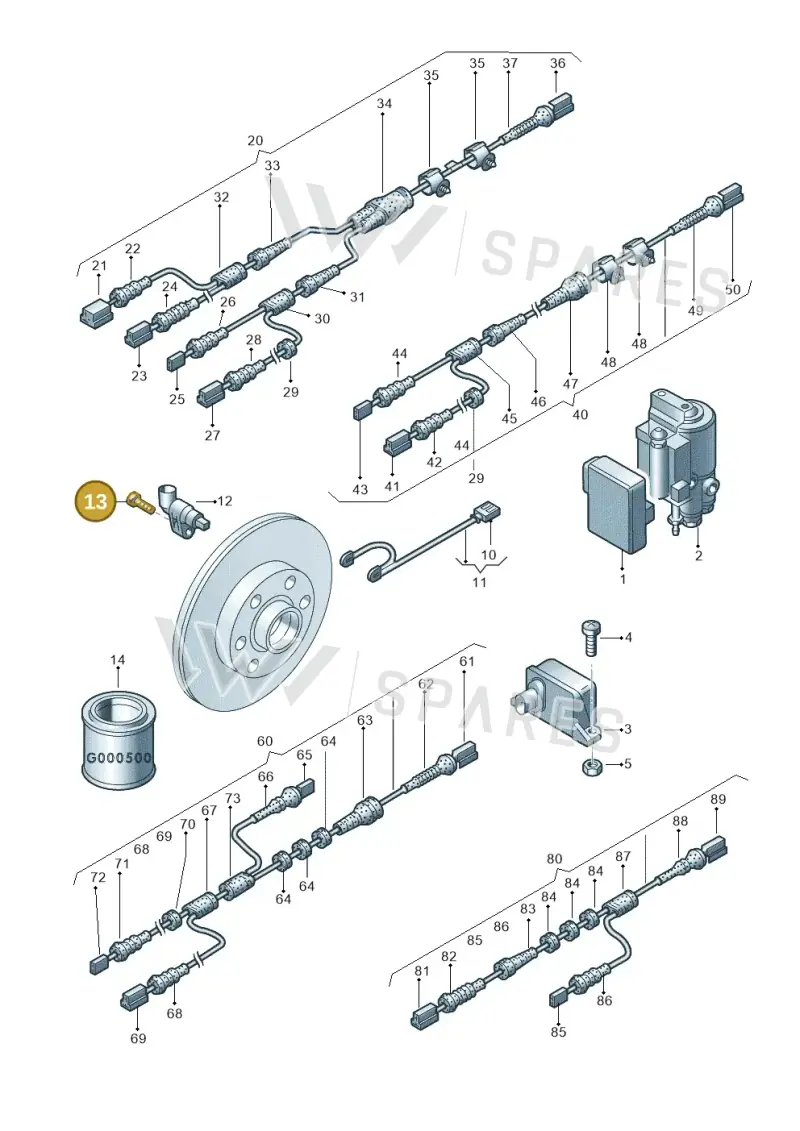N0147404 — Volkswagen Touareg (2003-2005) diagram 274927000, position 13