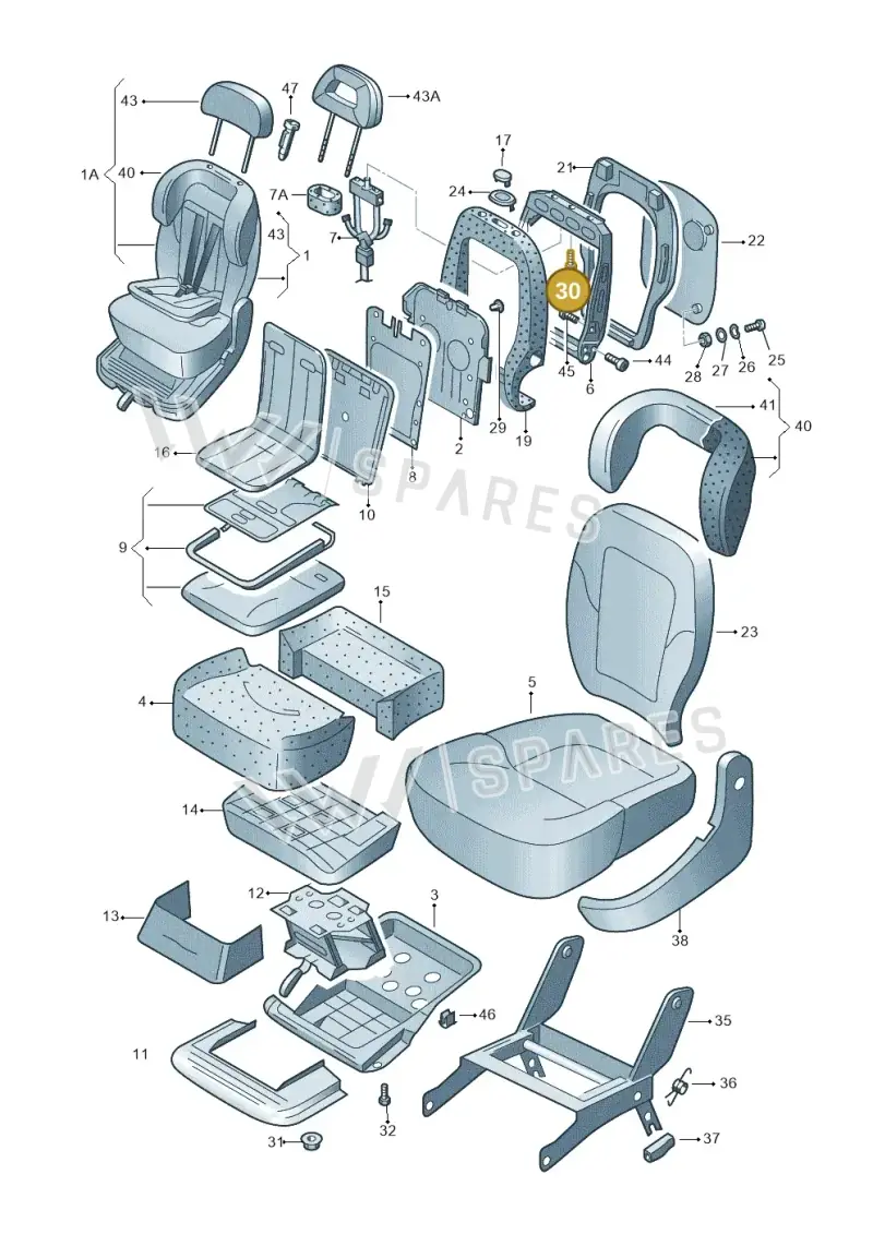 N0147653 — Volkswagen SHARAN/4MOTION (2002-2005) diagram 244883360, position 30