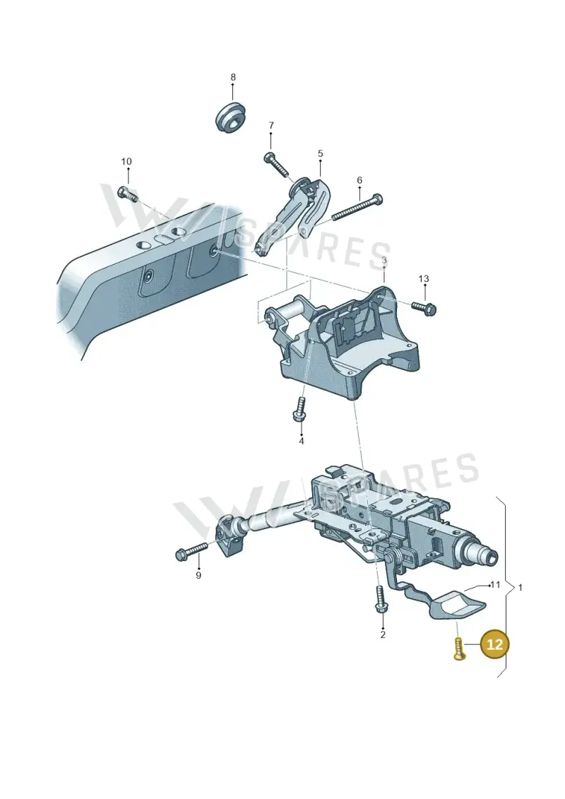 N0147653 — Volkswagen Jetta variant (2009-2014) diagram 409419300, position 12