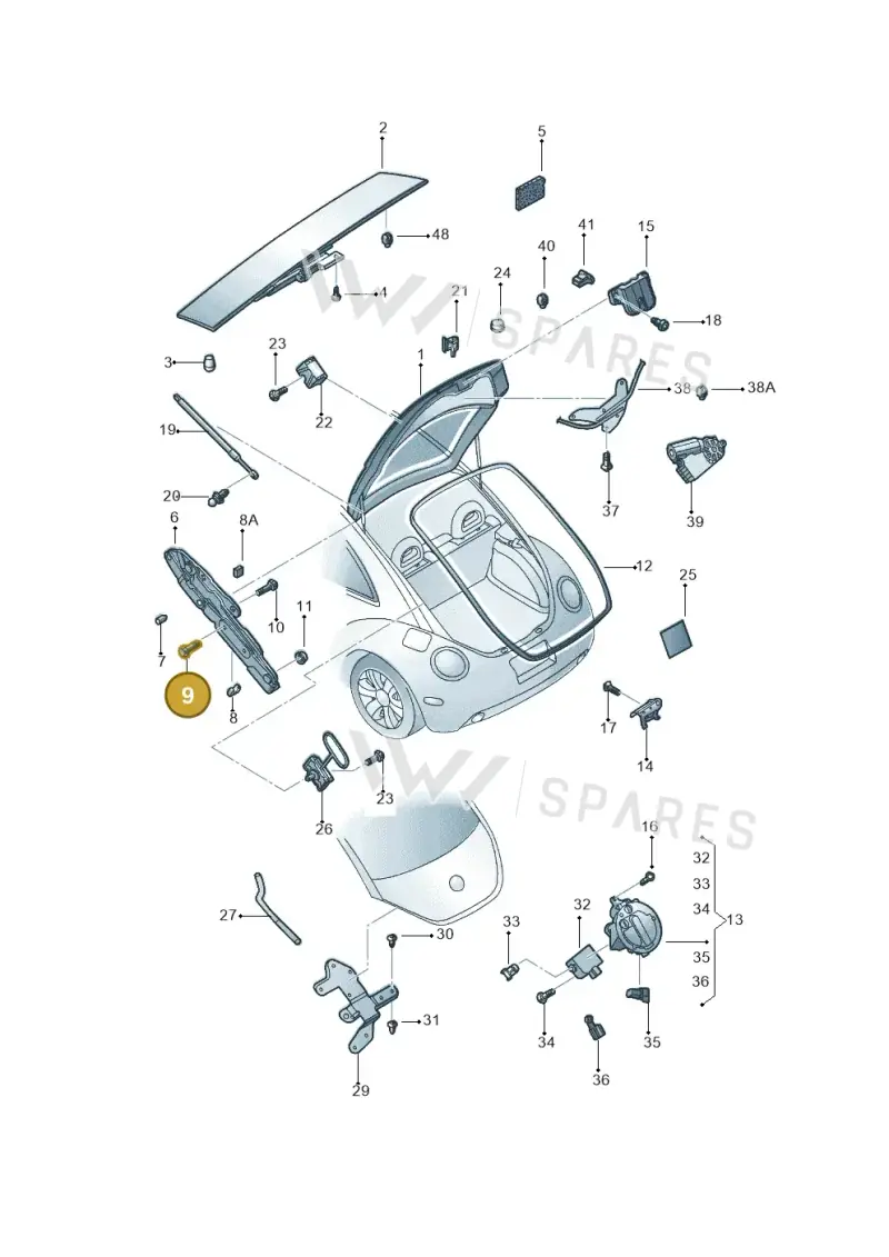 N0147744 — Volkswagen New Beetle (2001-2005) diagram 206827200, position 9
