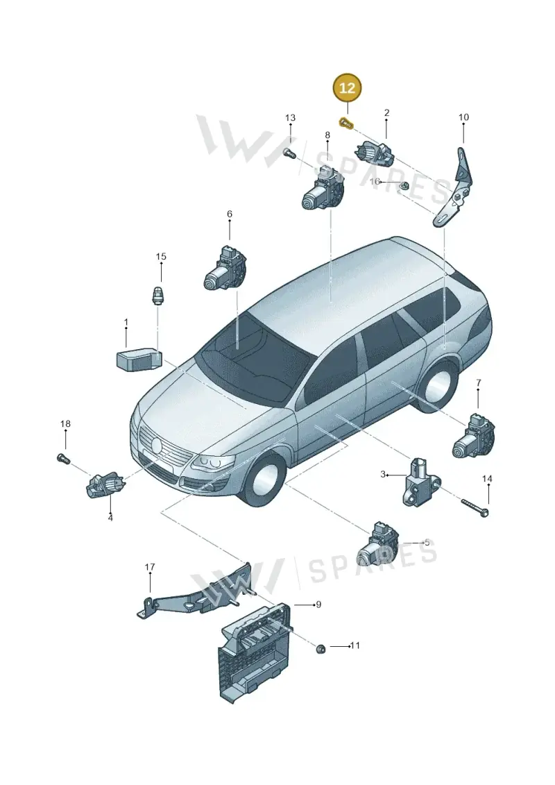 N0147804 — Volkswagen Jetta variant (2009-2014) diagram 684959100, position 12