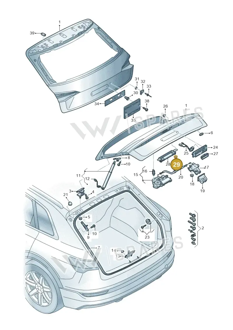 N01508213 — Audi Q8 e-tron (2018-2020) diagram 586827000, position 29