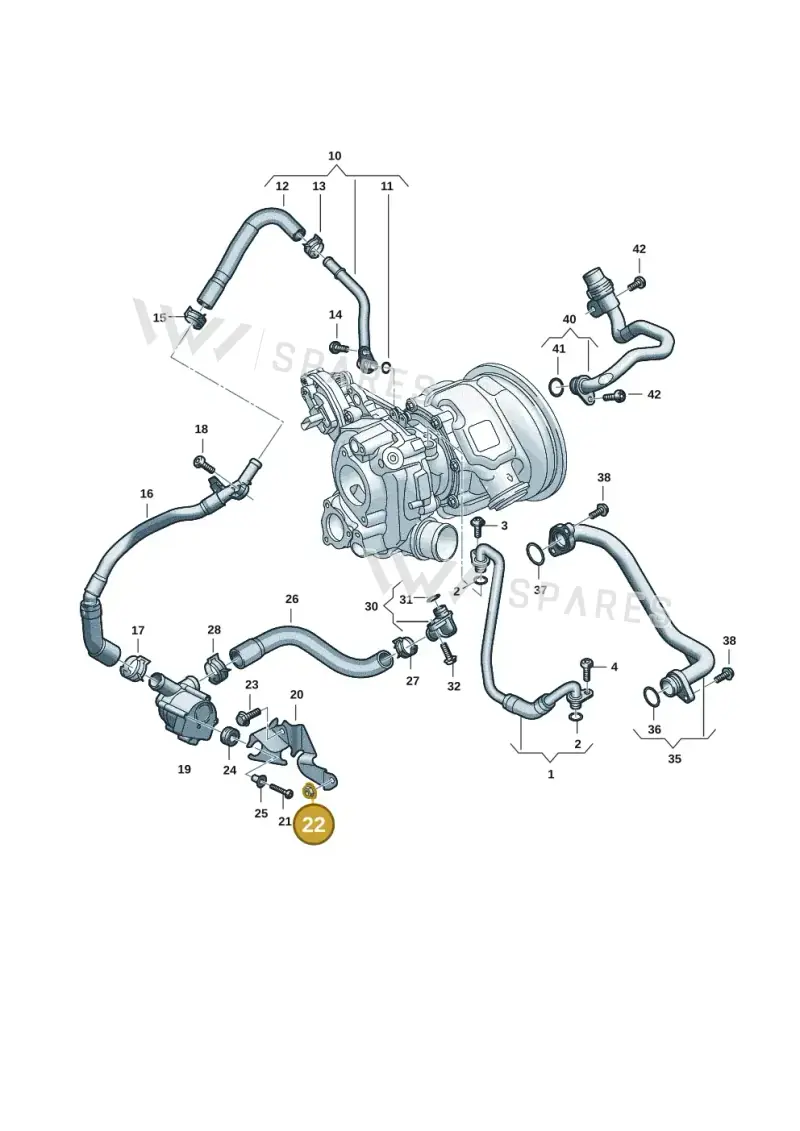 N01508213 — Audi A5 Limo 2.0 (2024-) diagram 06m121010, position 22