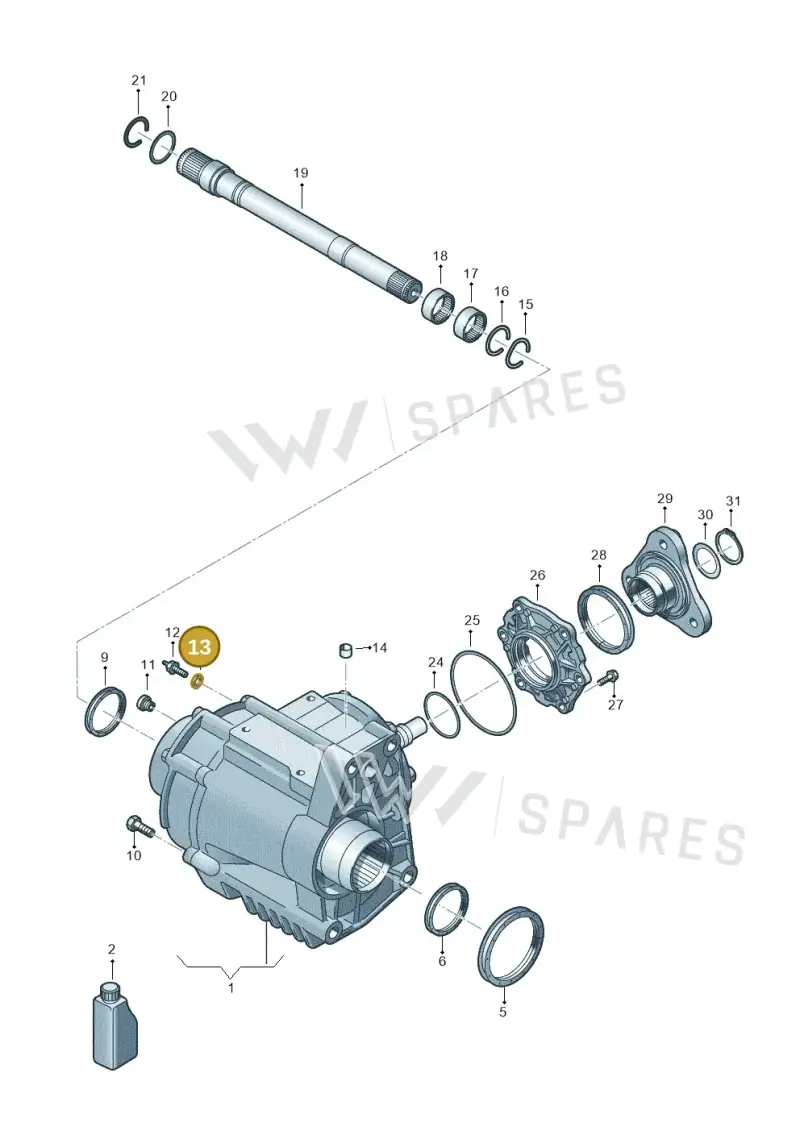 N0154027 — Volkswagen Tiguan 2.0 4Motion (2017-2024) diagram 793409700, position 13