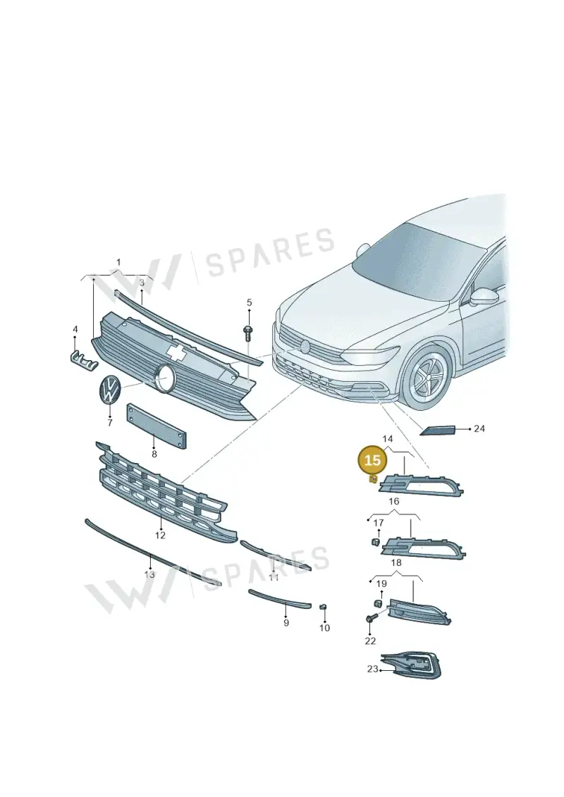 N0154266 — Volkswagen Magotan 2.0 (2016-) diagram 875853000, position 15