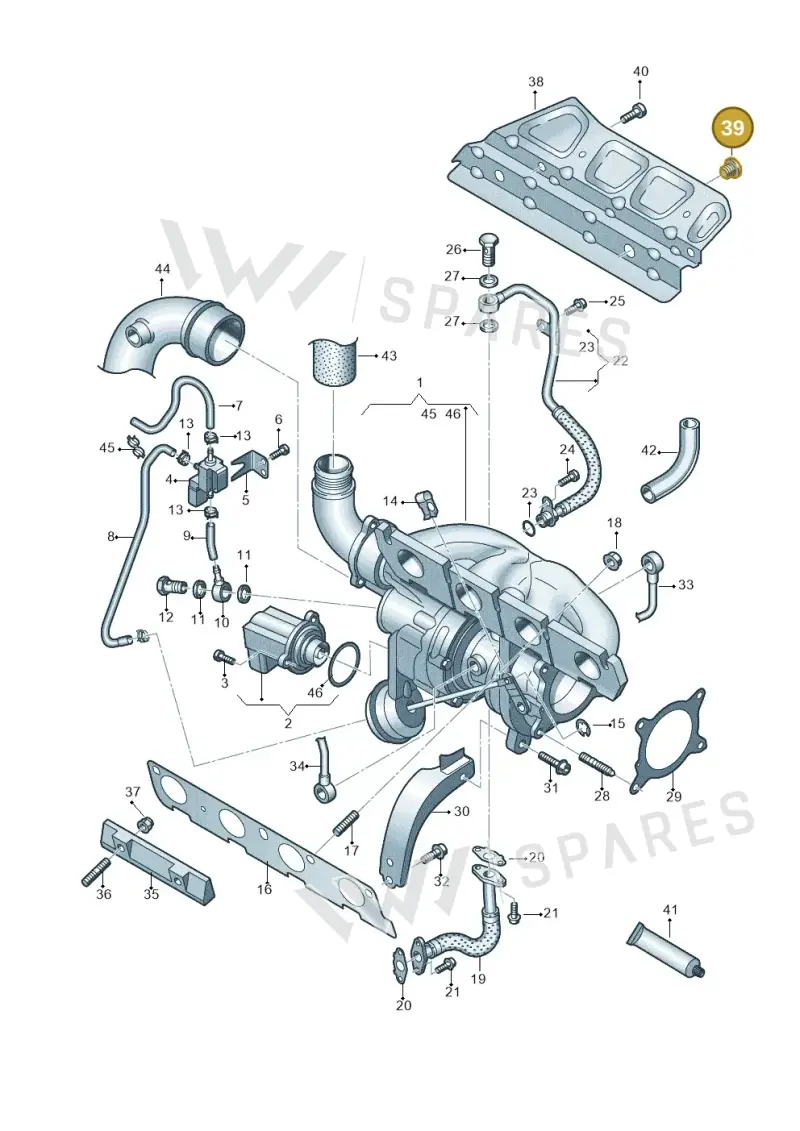 N0160255 — Volkswagen Caravelle (2015-2019) diagram 861145550, position 39