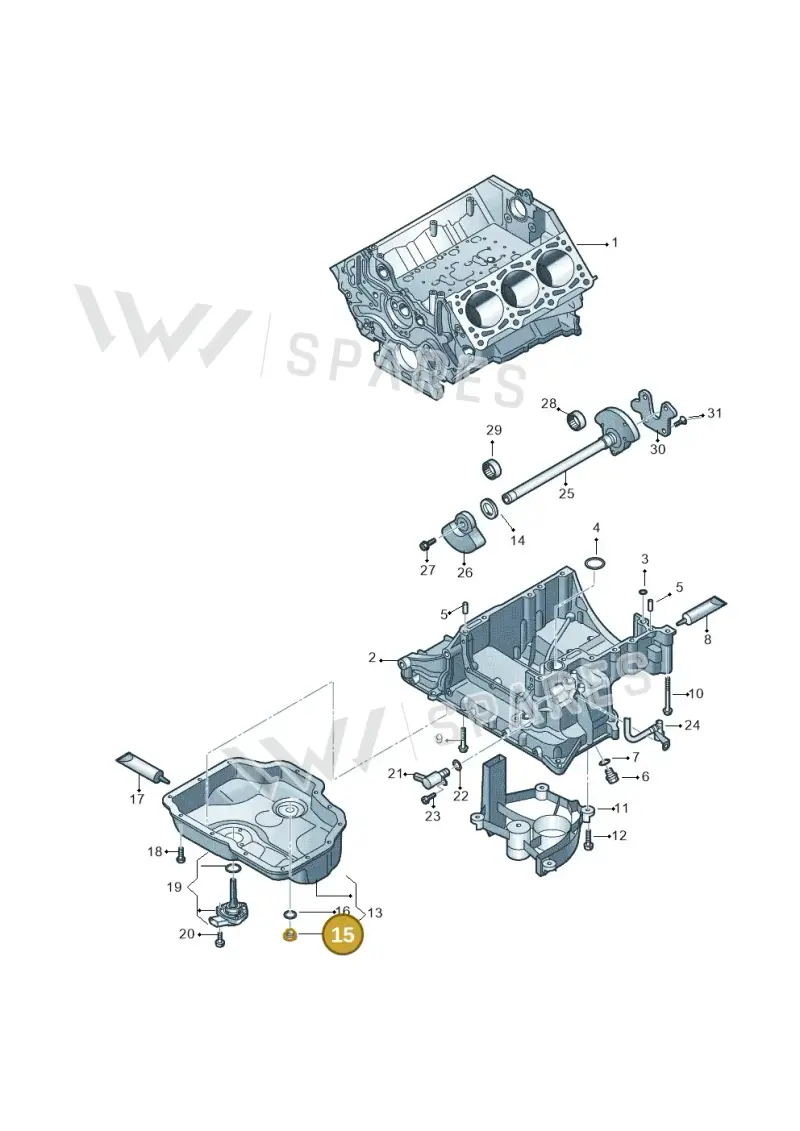 N0160276 — Volkswagen Amarok twin cab (2022-) diagram 693103280, position 15