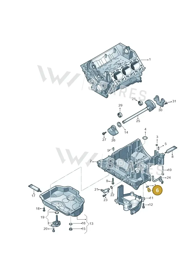 N0160293 — Volkswagen Touareg BlueMotion (2014-2018) diagram 693103280, position 6