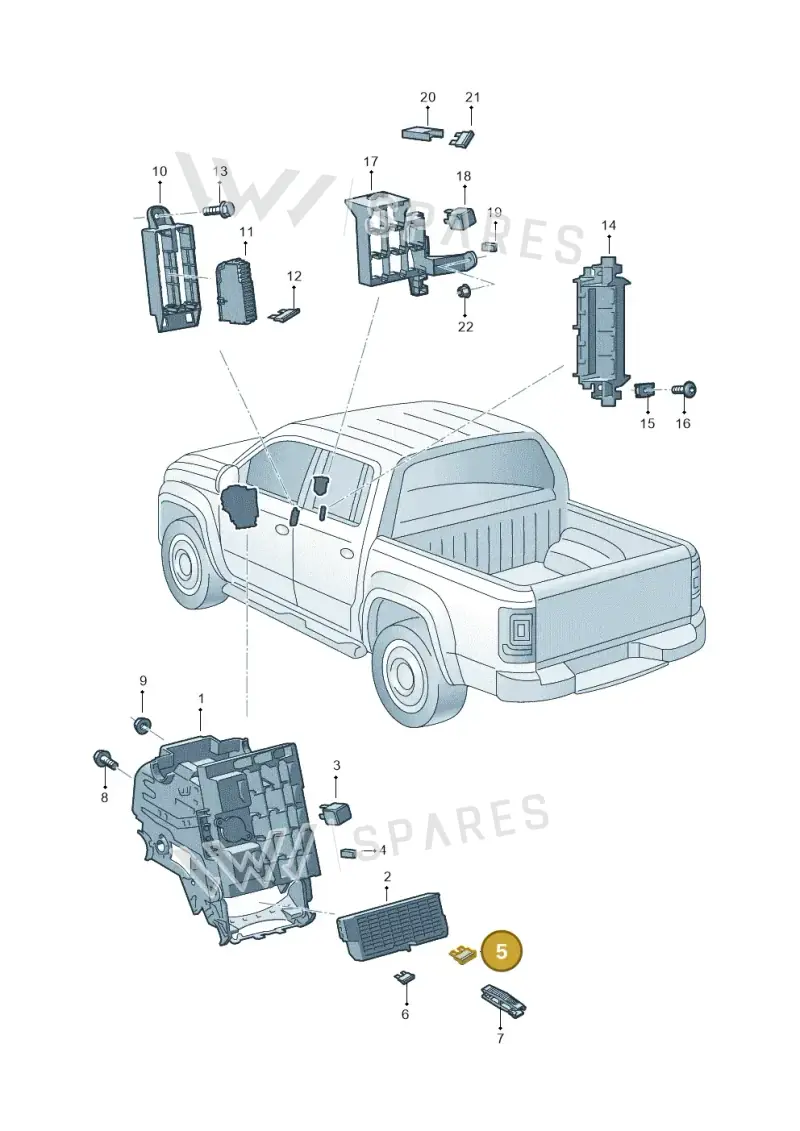 N01713111 — Volkswagen Amarok twin cab (2022-) diagram 894937000, position 5