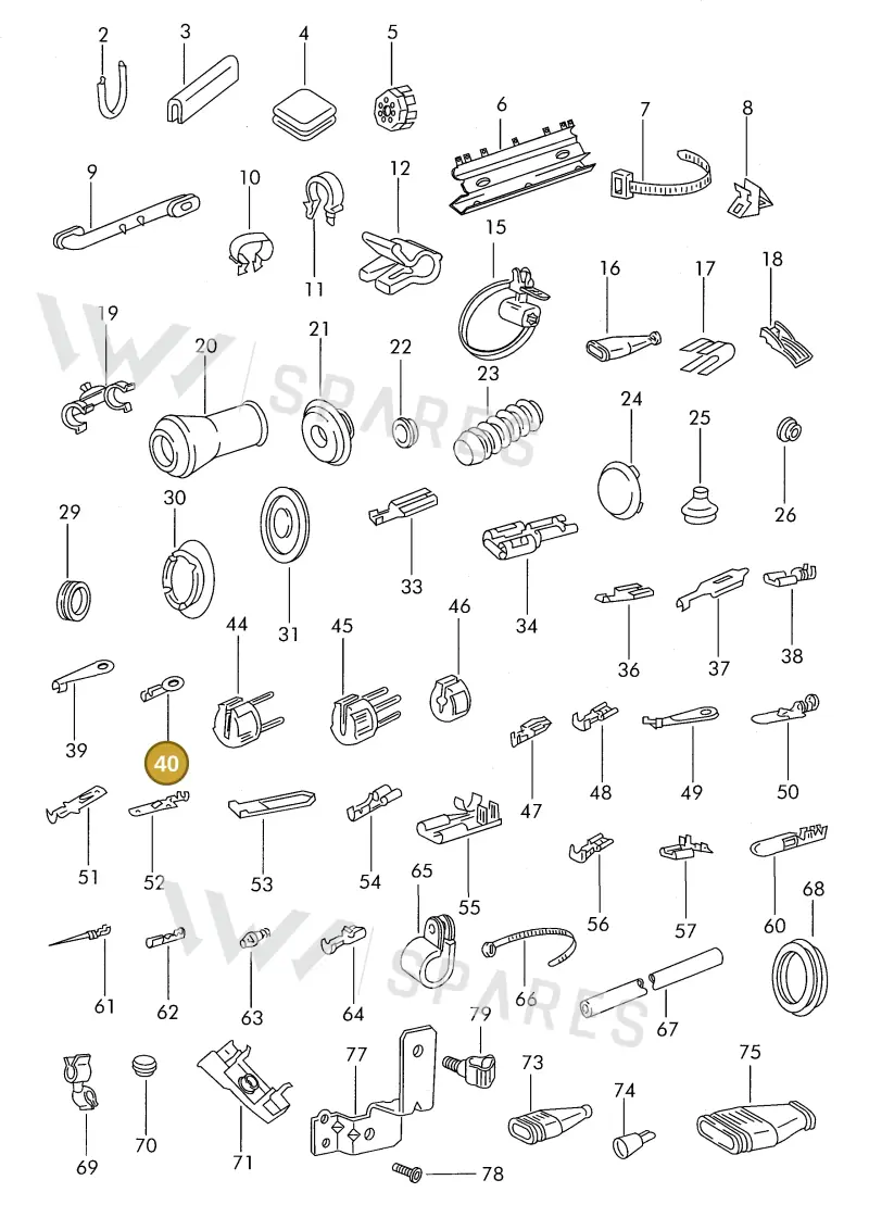 N0175262 — Volkswagen 325 platform diagram 311971700, position 40