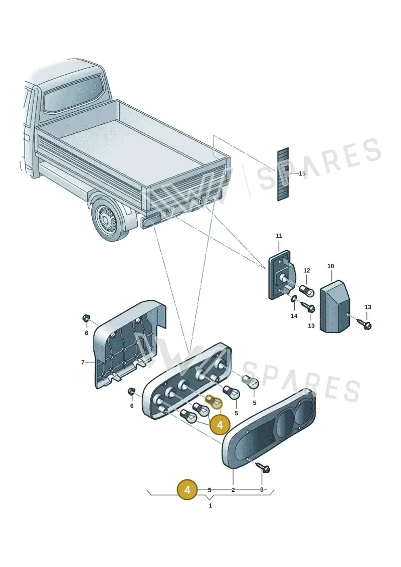 N0177186 — Volkswagen Single-cab transp. (2019-2024) diagram 7fp945000, position 4