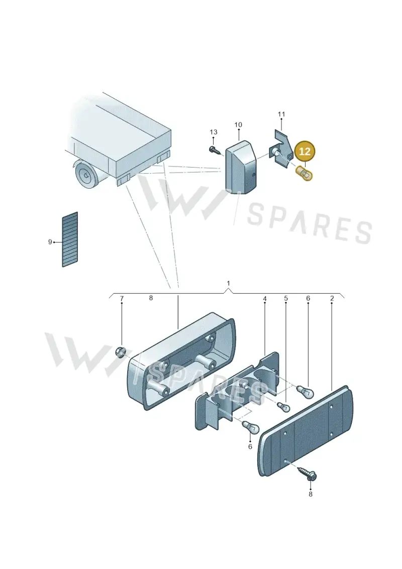 N0177192 — Volkswagen Transp. dropside (2009-2011) diagram 411945000, position 12