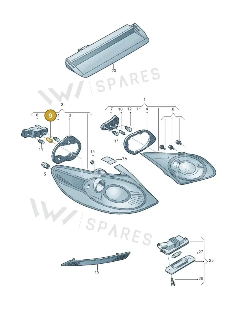 N0177197 — Volkswagen 3C0 platform diagram 645945000, position 9