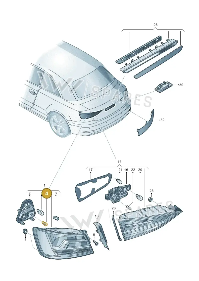 N0177197 — Audi A3 Cab. 1.4 (2013-2016) diagram 778945000, position 4