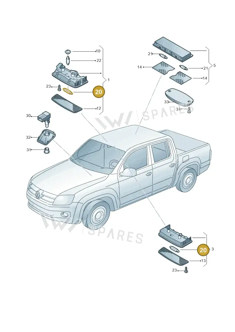 N0177234 — Volkswagen Amarok twin cab (2022-) diagram 683947000, position 20
