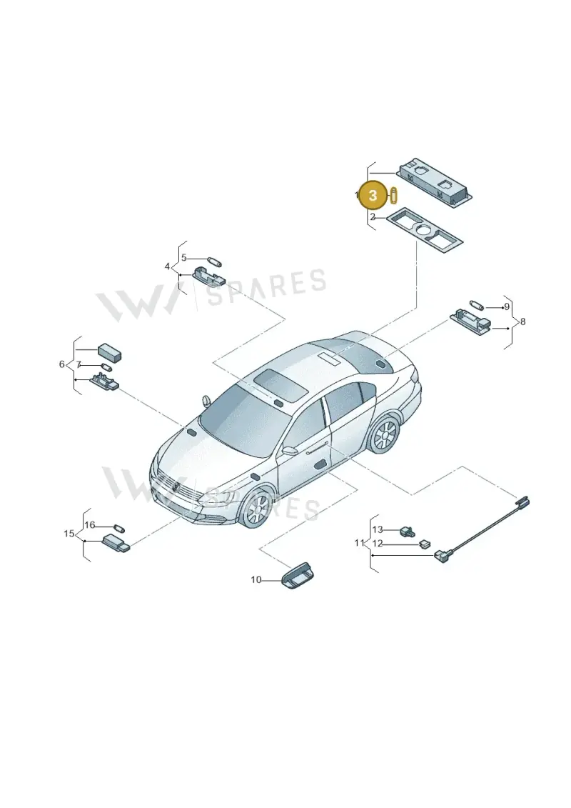 N0177262 — Volkswagen Jetta 2.0 (2015-2015) diagram 789947150, position 3