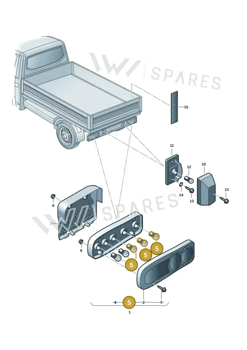N0177322 — Volkswagen Single-cab transp. (2019-2024) diagram 7fp945000, position 5