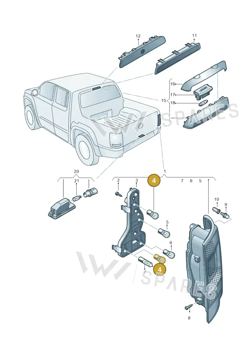 N0177326 — Volkswagen Amarok twin cab (2022-) diagram 894945000, position 4