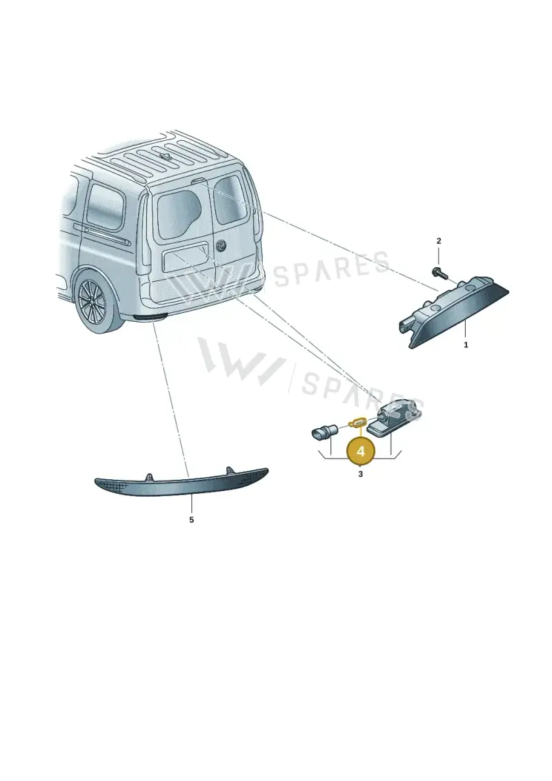 N0177535 — Volkswagen Caddy Maxi Kombi (2020-2024) diagram 2ka945015, position 4
