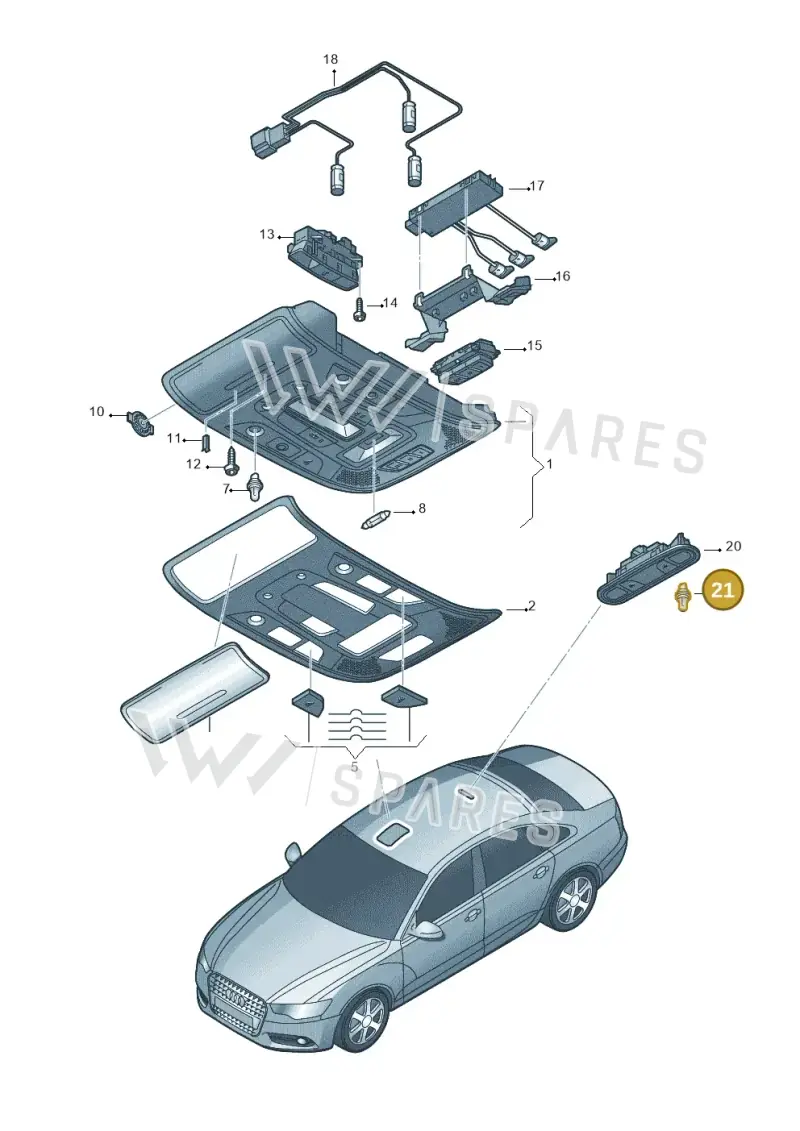 N0177539 — Audi A6 (2014-2018) diagram 717947000, position 21