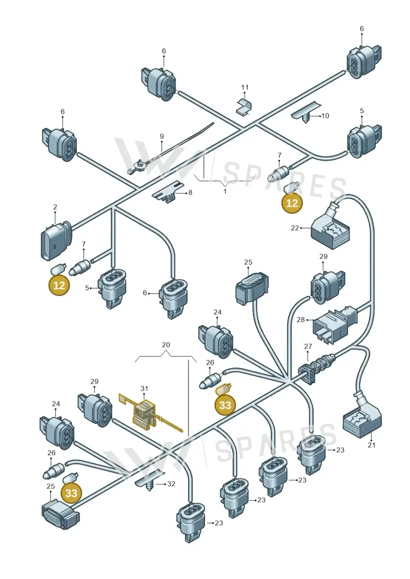 N0177539 — Audi A7 Sportback (2014-2018) diagram 788972300, position 12+33