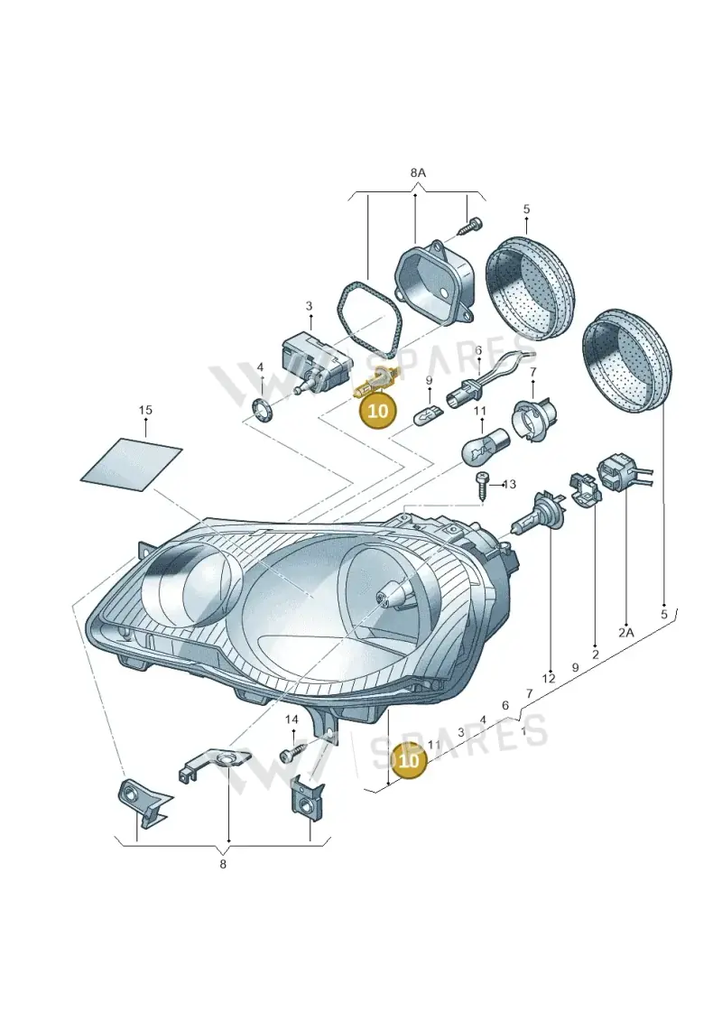 N0177612 — Volkswagen Polo (2011-2014) diagram 461941000, position 10