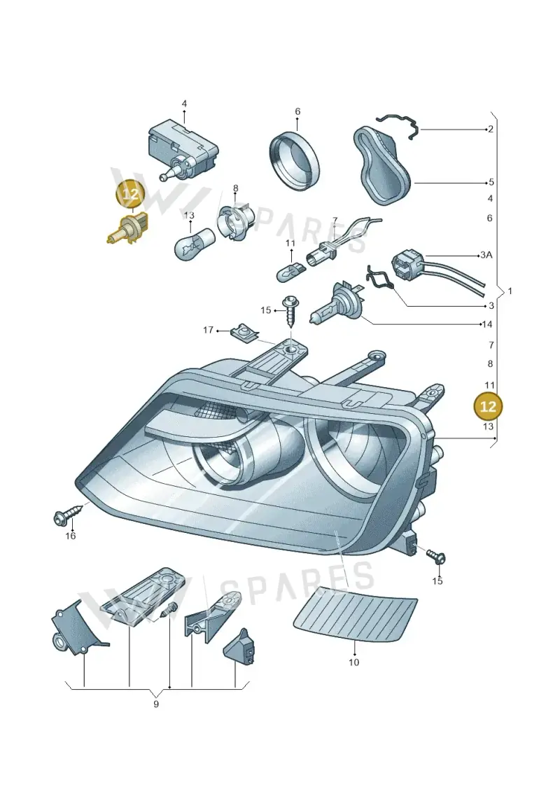 N0177612 — Volkswagen Amarok twin cab (2012-2016) diagram 683941000, position 12