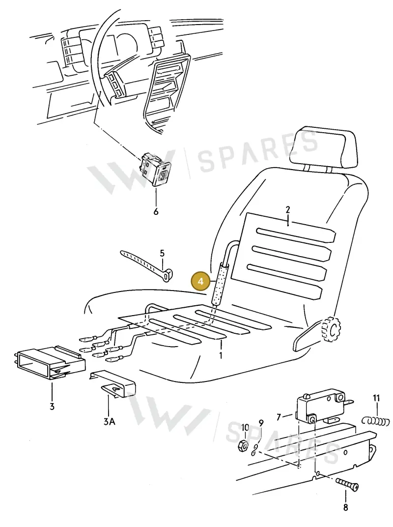 N0180075 — Audi 100/Wagon (1989-1990) diagram 058176200, position 4