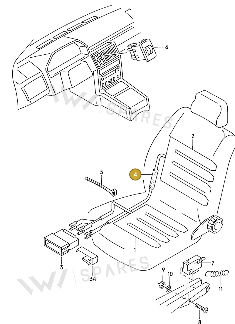N0180075 — Audi V8 (1989-1993) diagram 088176200, position 4