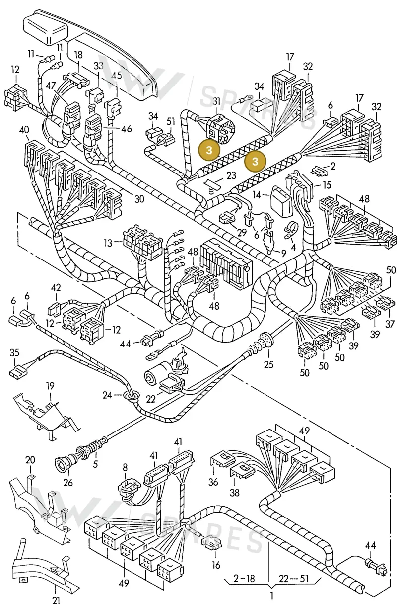 N0180141 — Audi S6 plus qu.       97 (1996-1997) diagram 118971880, position 3