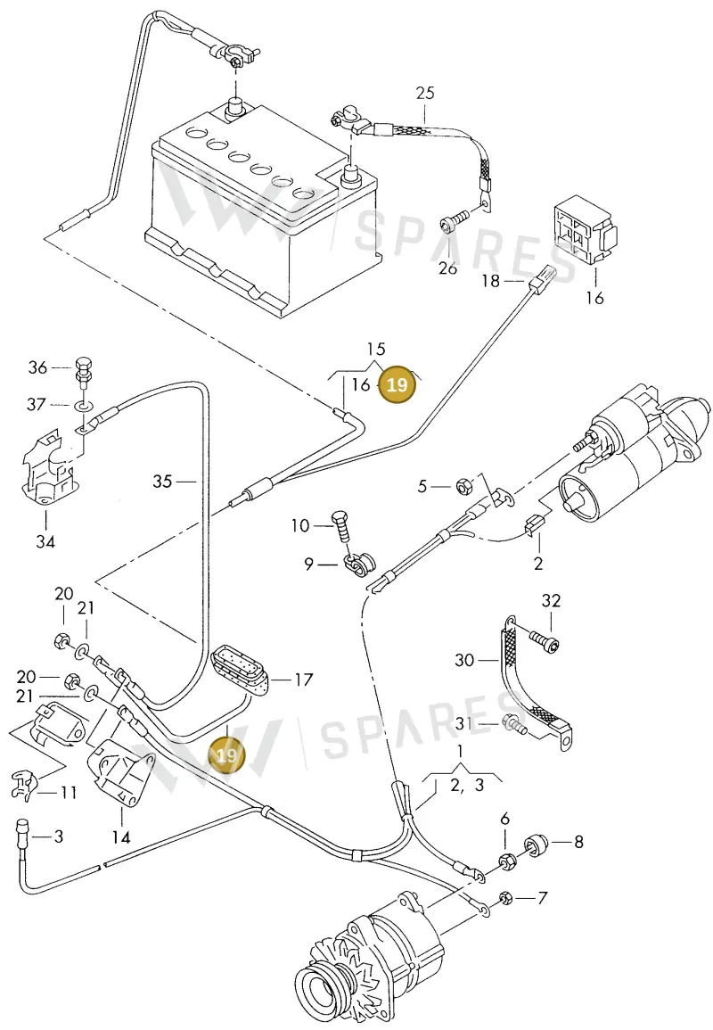 N0180141 — Audi A8 quattro (1999-2002) diagram 153972040, position 19