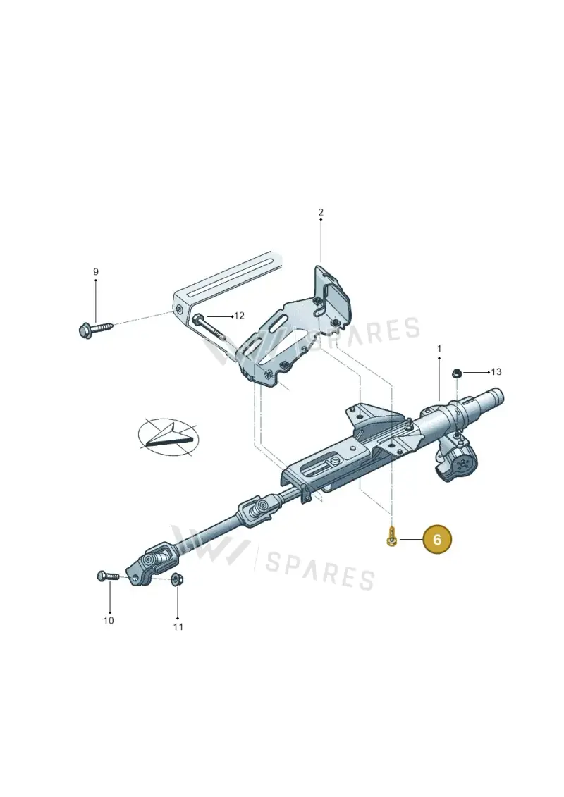 N01950211 — Volkswagen Gol 1.6 (2012-) diagram 565419350, position 6