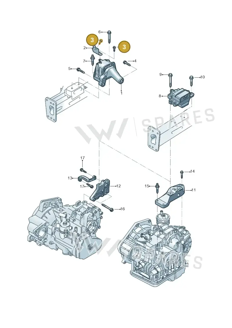 N01950213 — Volkswagen Beetle (2016-2019) diagram 801199230, position 3