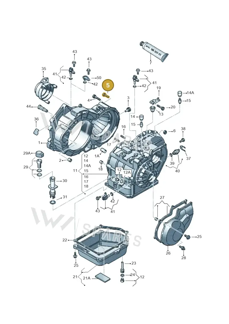 N0195036 — Volkswagen SHARAN/4MOTION (2005-) diagram 245321500, position 5