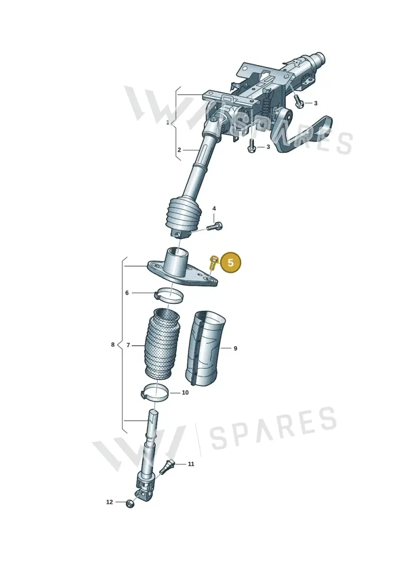 N0195195 — Volkswagen Multivan (2021-) diagram 7t0419100, position 5