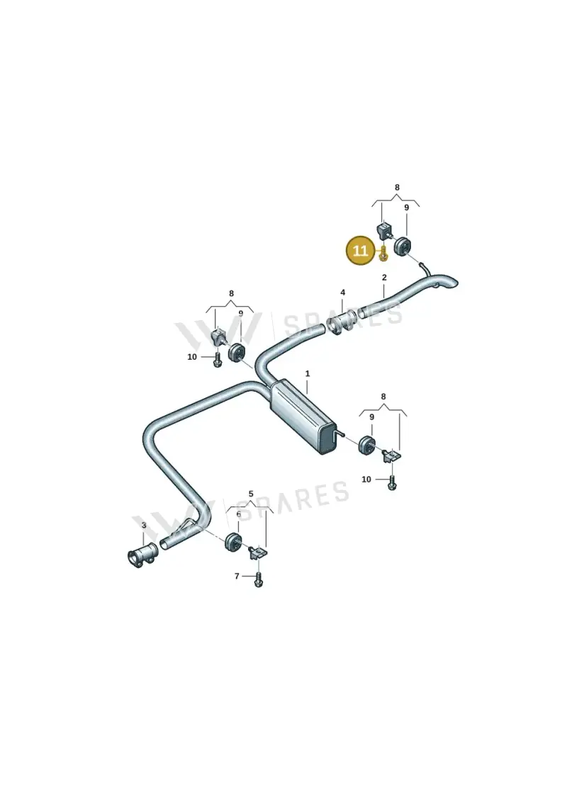 N0195306 — Volkswagen Caddy Maxi Kombi (2020-2024) diagram 2ka253215, position 11