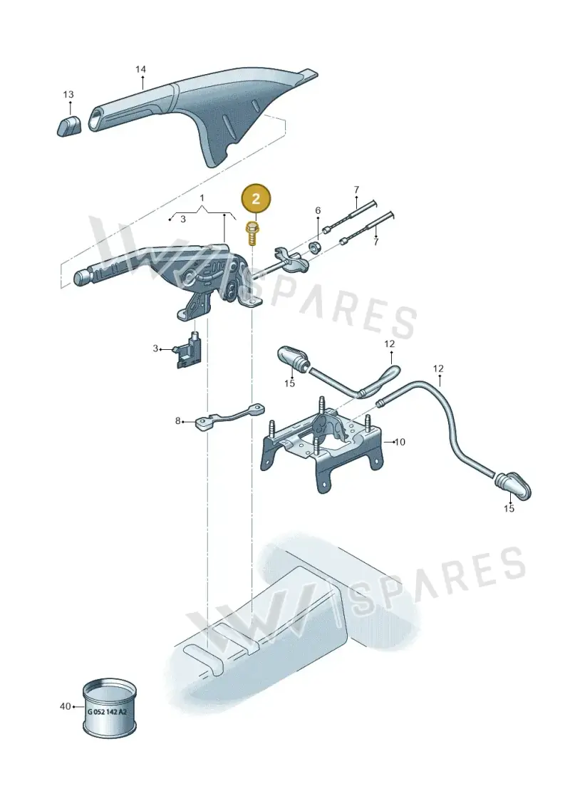 N0195315 — Volkswagen T-Cross 1,0 (2018-2024) diagram 587711500, position 2