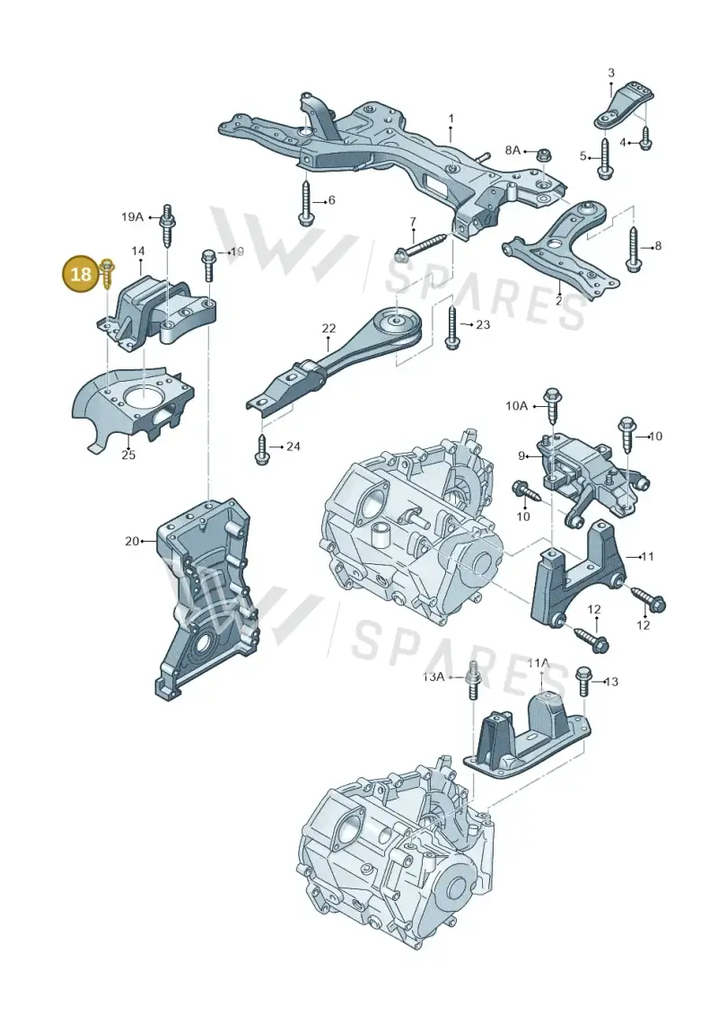 N0195339 — Volkswagen Polo (2009-2014) diagram 677199250, position 18