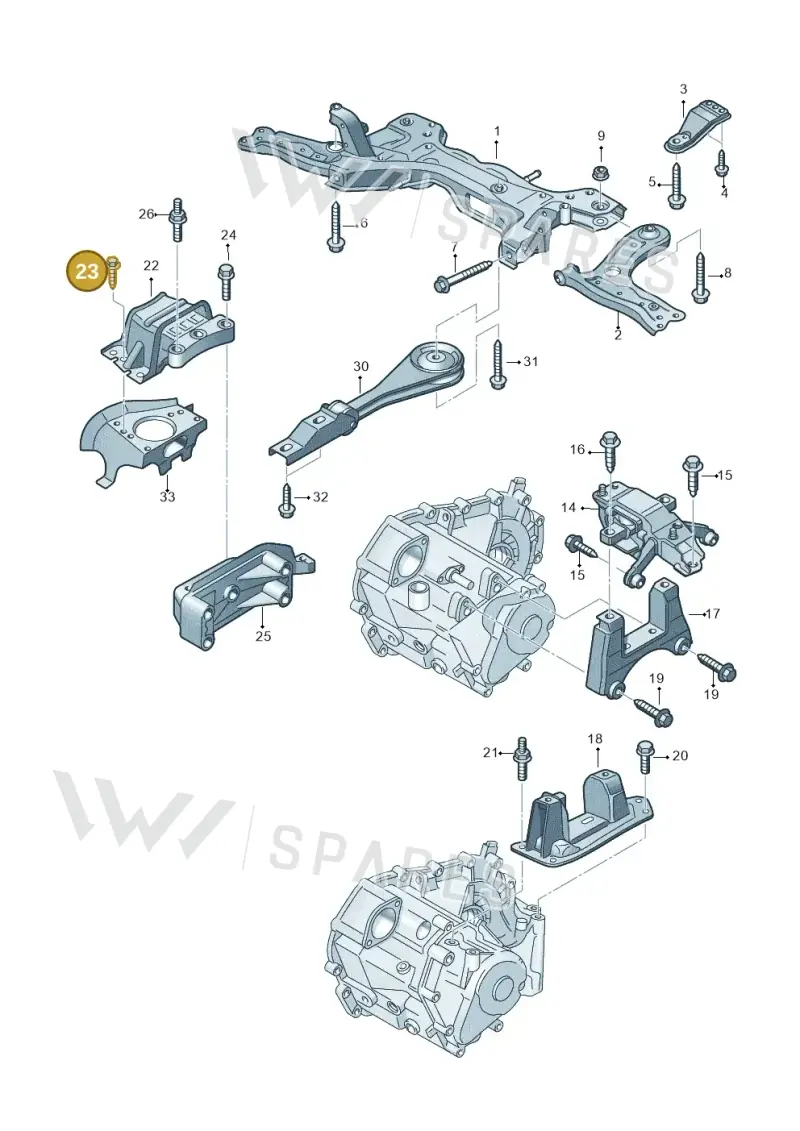 N0195339 — Volkswagen Polo (2010-2015) diagram 678199200, position 23