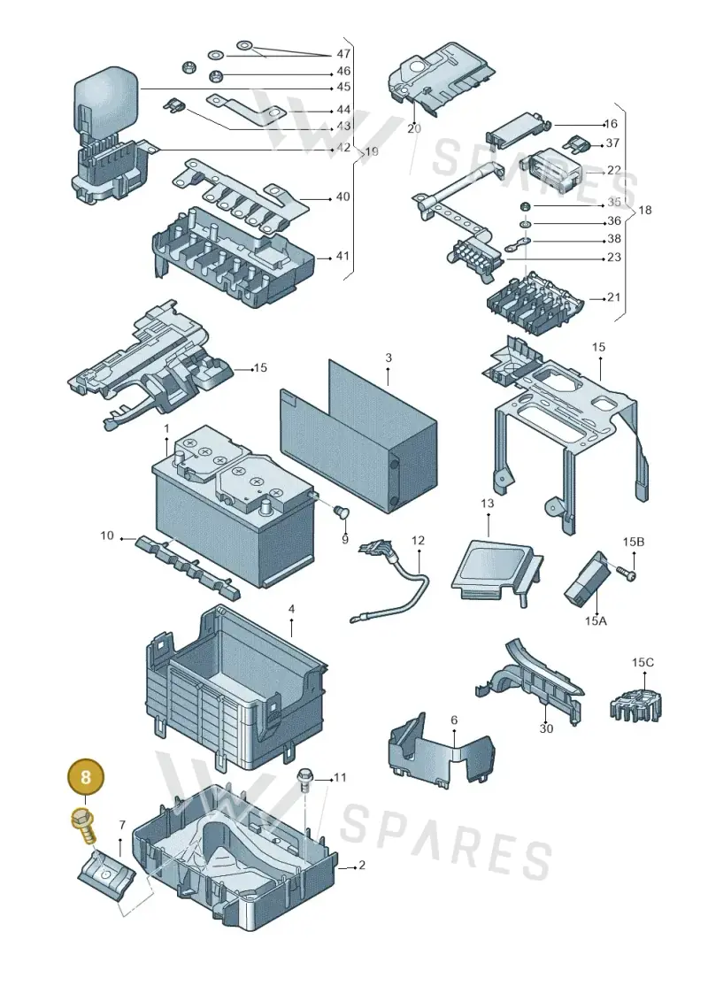 N0197005 — Skoda Roomster (2010-2015) diagram 697915000, position 8
