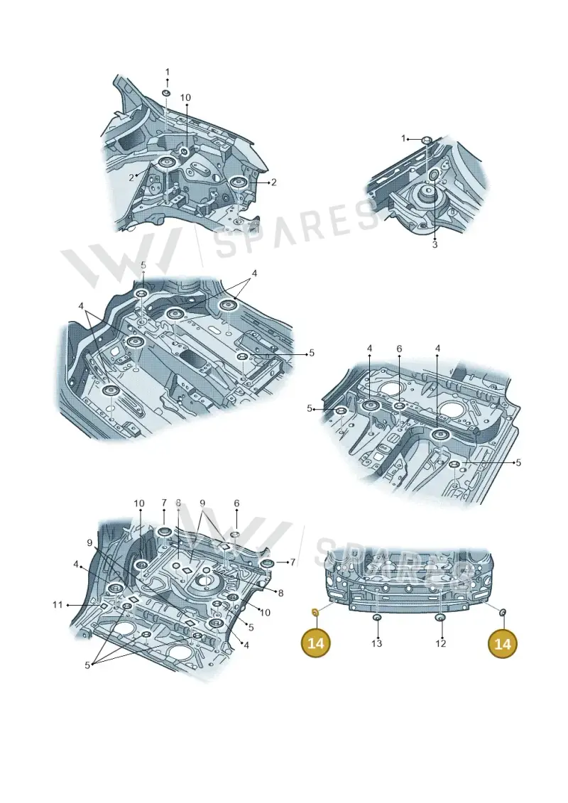 N0200223 — Skoda Yeti (2013-2017) diagram 666803350, position 14