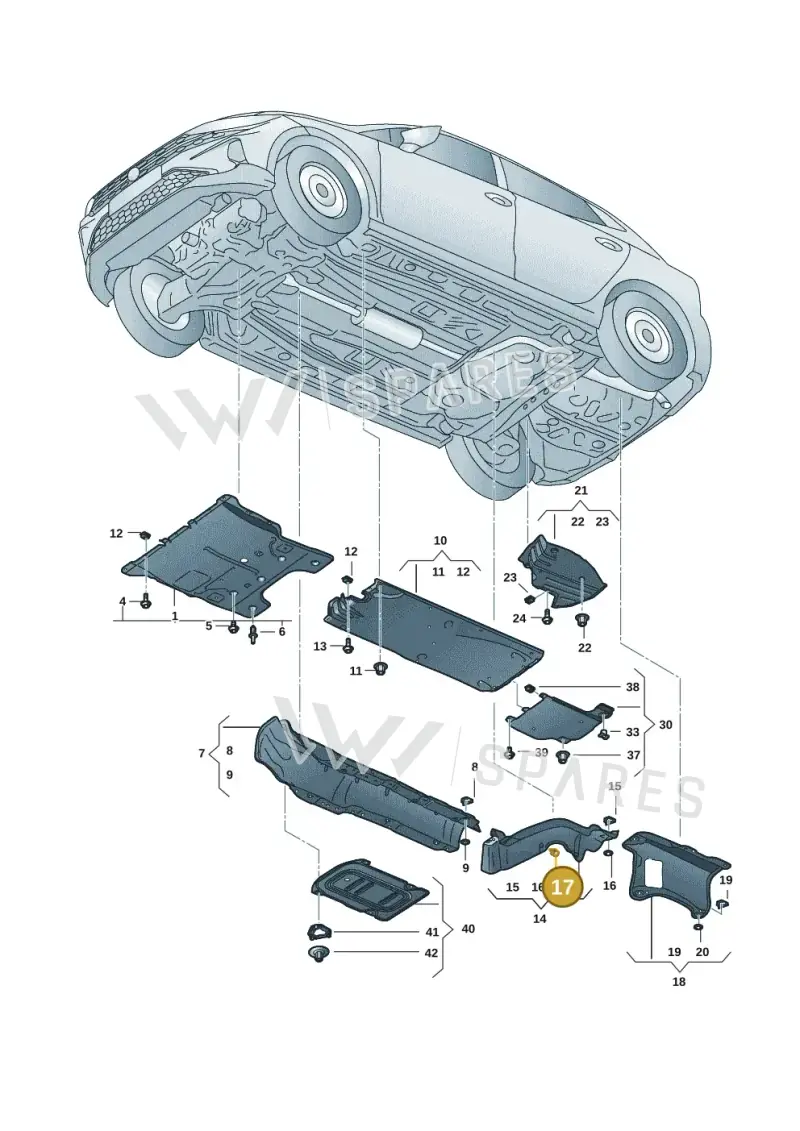 N0200331 — Volkswagen Taigo (2021-2024) diagram 2f0825000, position 17