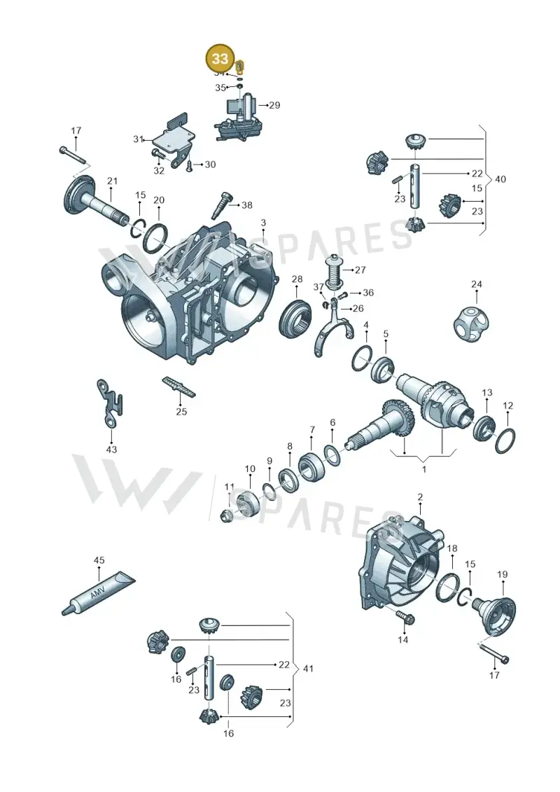N0205402 — Volkswagen Transp. caravelle (2008-2009) diagram 611525140, position 33